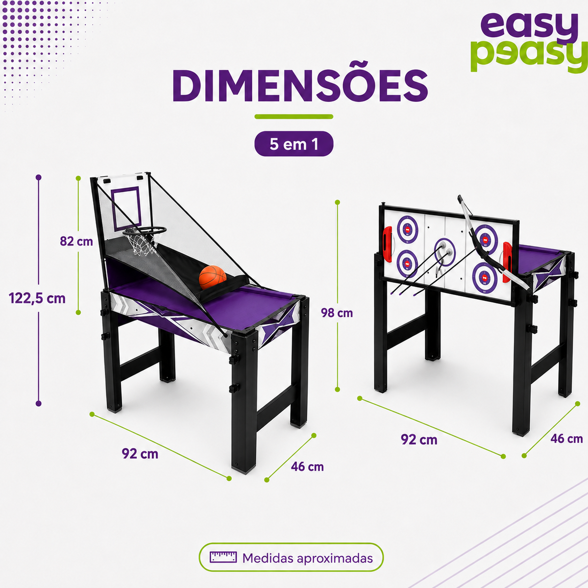 Mesa Multiplay Sports! 5 em 1.